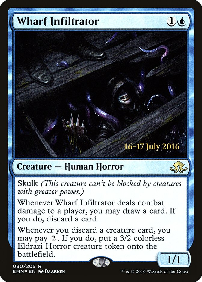 Wharf Infiltrator [Eldritch Moon Prerelease Promos] | Game Master's Emporium (The New GME)