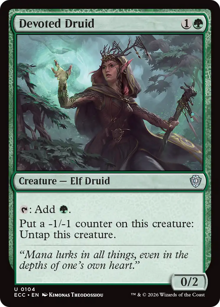 Devoted Druid [Lorwyn Eclipsed Commander] | Game Master's Emporium (The New GME)