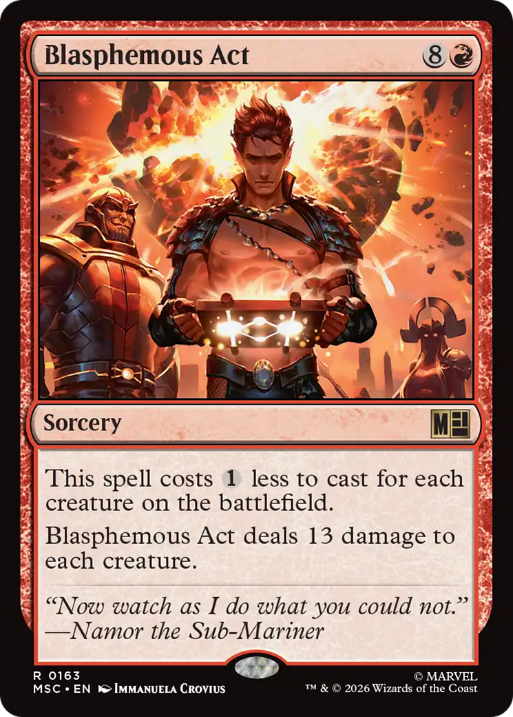 Blasphemous Act (Surge Foil) [Marvel Super Heroes Commander] | Game Master's Emporium (The New GME)