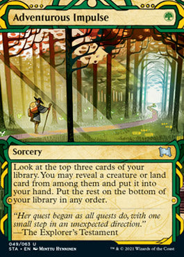 Adventurous Impulse (Foil Etched) [Strixhaven: Mystical Archive] | Game Master's Emporium (The New GME)