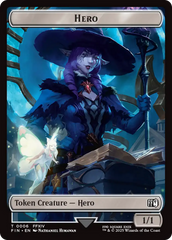 Hero (0006) // Wizard (0015) Double-Sided Token [FINAL FANTASY Tokens] | Game Master's Emporium (The New GME)