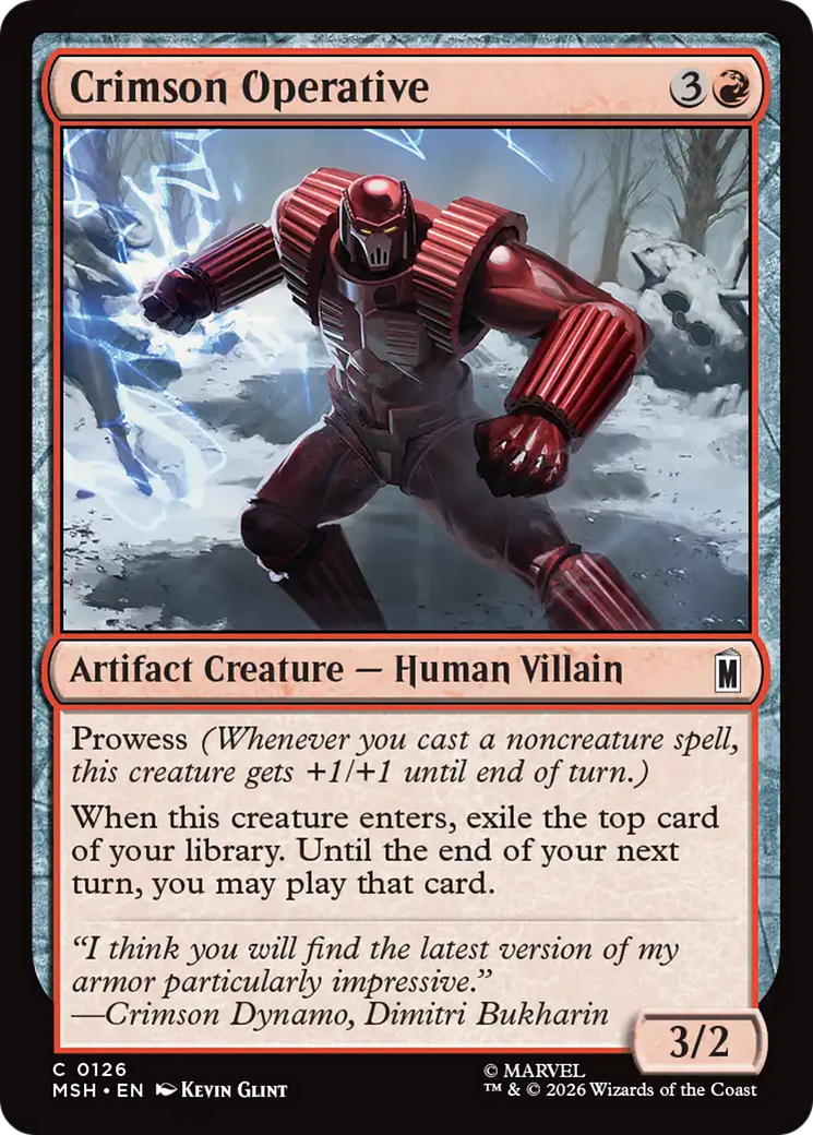 Crimson Operative [Marvel Super Heroes] | Game Master's Emporium (The New GME)