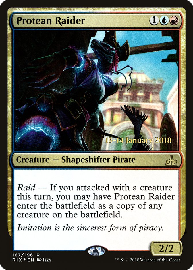 Protean Raider [Rivals of Ixalan Prerelease Promos] | Game Master's Emporium (The New GME)