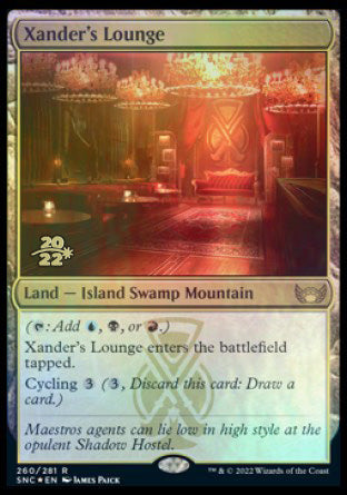 Xander's Lounge [Streets of New Capenna Prerelease Promos] | Game Master's Emporium (The New GME)