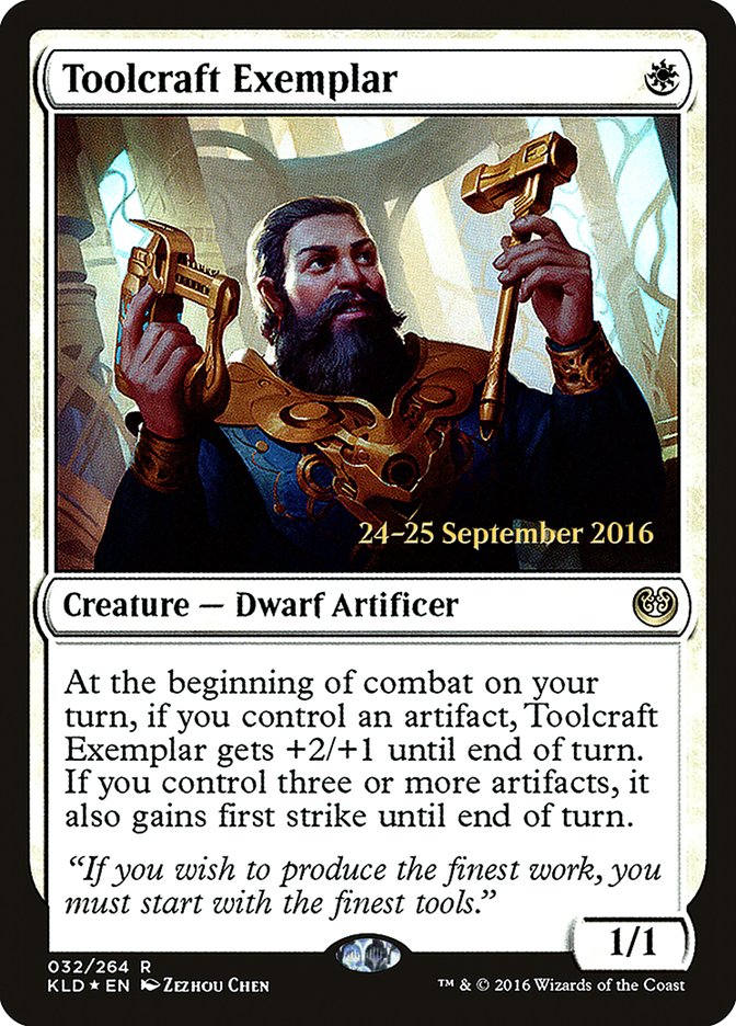 Toolcraft Exemplar [Kaladesh Prerelease Promos] | Game Master's Emporium (The New GME)