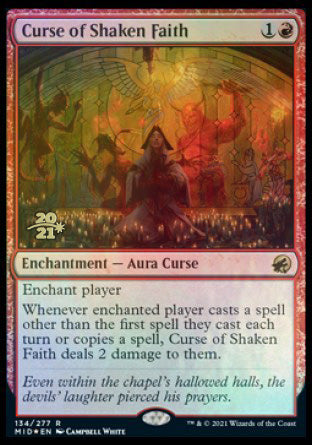 Curse of Shaken Faith [Innistrad: Midnight Hunt Prerelease Promos] | Game Master's Emporium (The New GME)