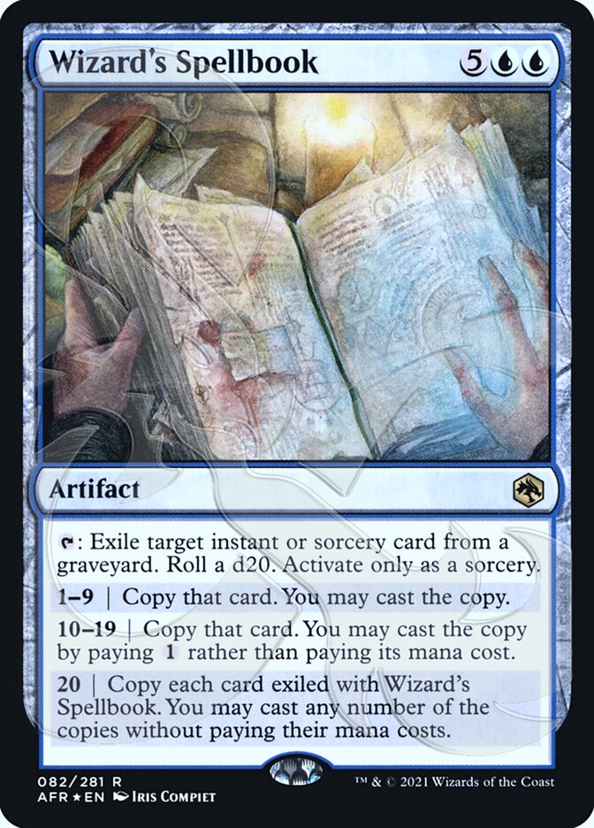 Wizard's Spellbook (Ampersand Promo) [Dungeons & Dragons: Adventures in the Forgotten Realms Promos] | Game Master's Emporium (The New GME)