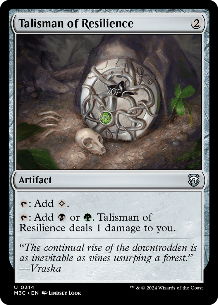 Talisman of Resilience (Ripple Foil) [Modern Horizons 3 Commander] | Game Master's Emporium (The New GME)