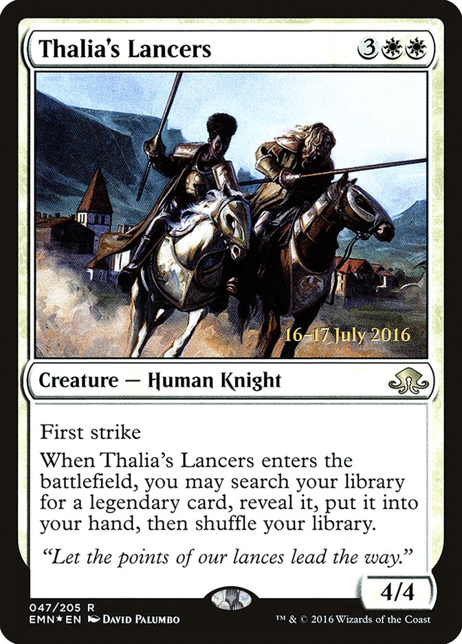 Thalia's Lancers [Eldritch Moon Prerelease Promos] | Game Master's Emporium (The New GME)