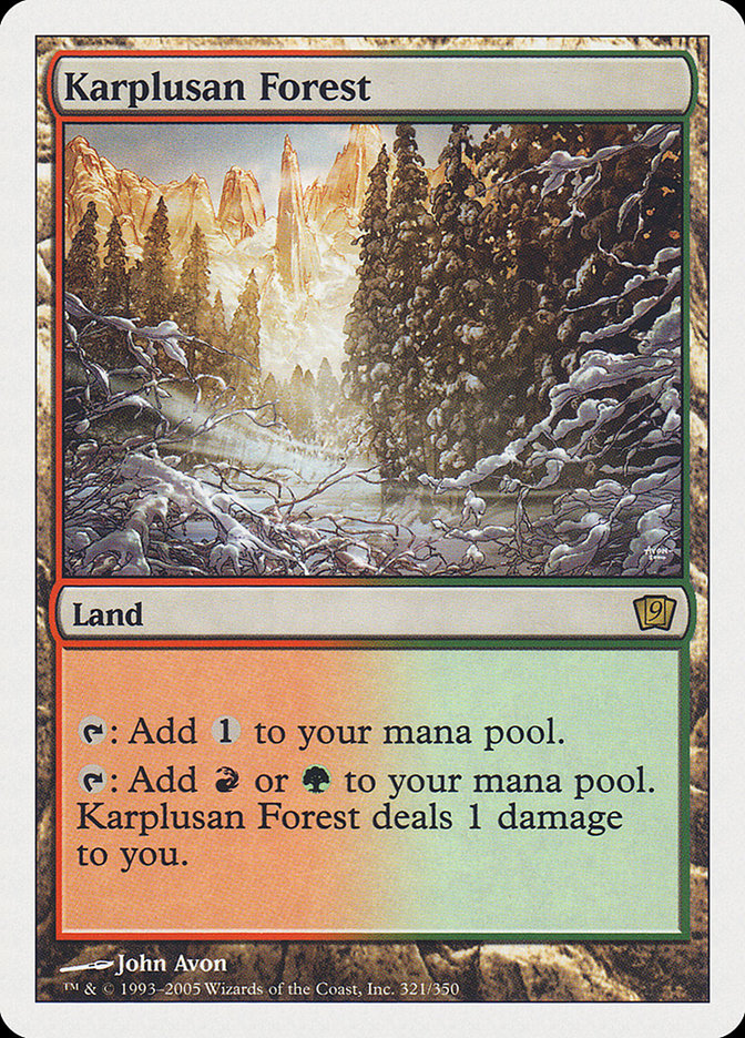 Karplusan Forest [Ninth Edition] | Game Master's Emporium (The New GME)