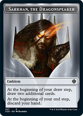 Sarkhan, the Dragonspeaker // Sarkhan, the Dragonspeaker Double-Sided Token [Starter Commander Decks] | Game Master's Emporium (The New GME)