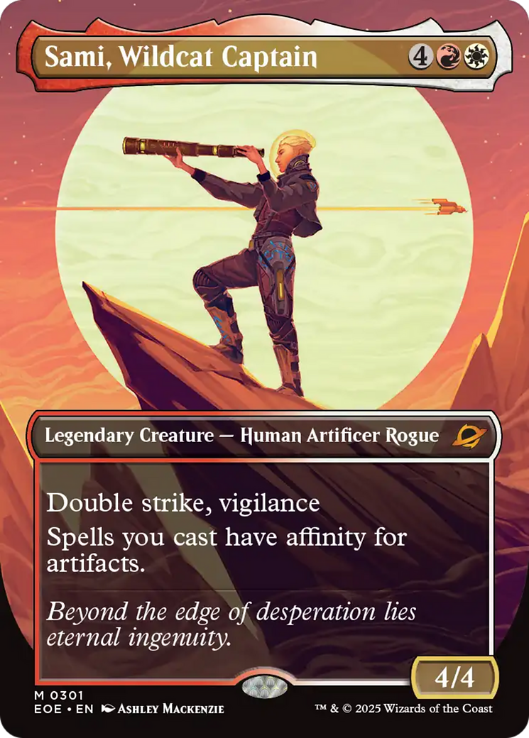 Sami, Wildcat Captain (Borderless) [Edge of Eternities] | Game Master's Emporium (The New GME)
