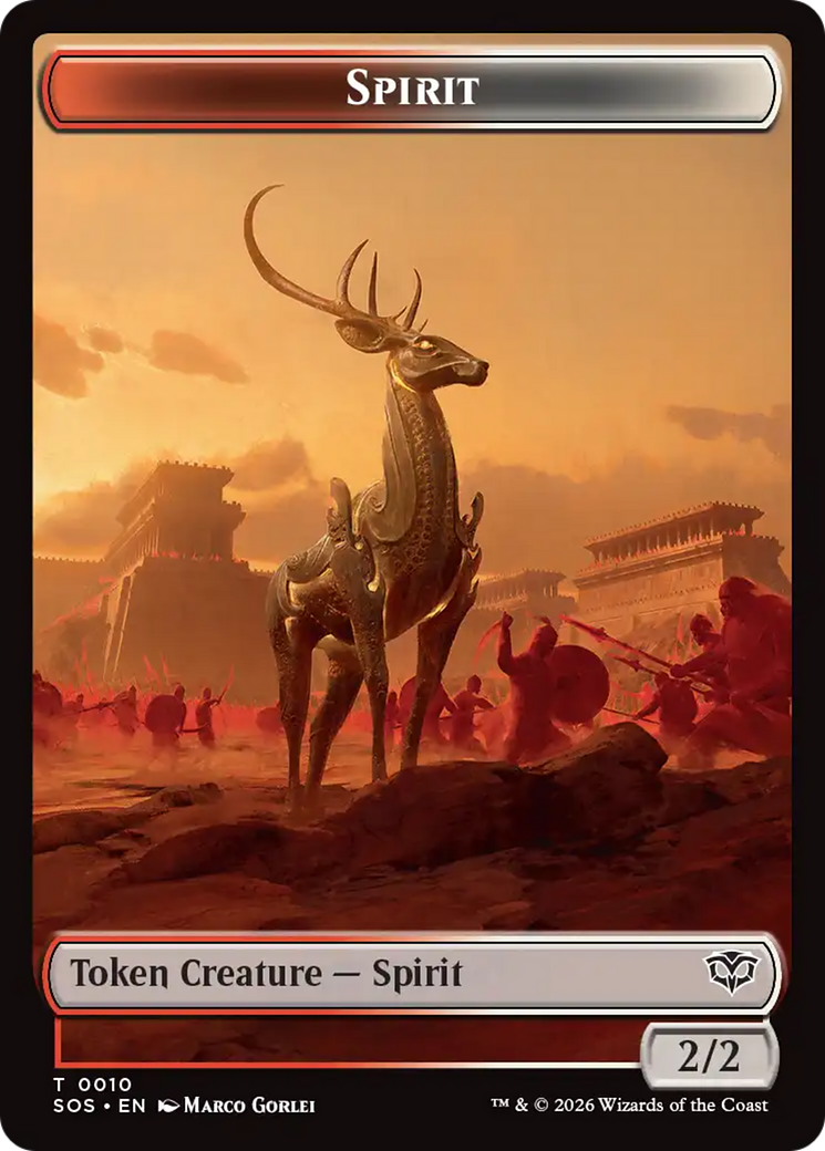 Copy // Spirit (0010) Double-Sided Token [Secrets of Strixhaven Tokens] | Game Master's Emporium (The New GME)