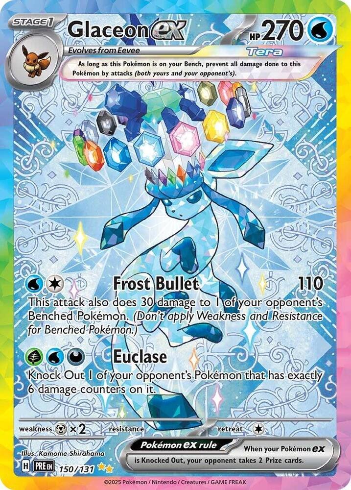 Glaceon ex (150/131) [Scarlet & Violet: Prismatic Evolutions] | Game Master's Emporium (The New GME)