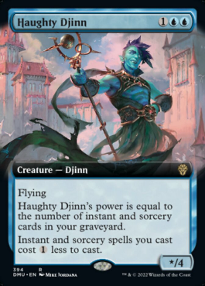 Haughty Djinn (Extended Art) [Dominaria United] | Game Master's Emporium (The New GME)