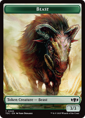 Beast // Treasure Double-Sided Token [Tarkir: Dragonstorm Commander Tokens] | Game Master's Emporium (The New GME)