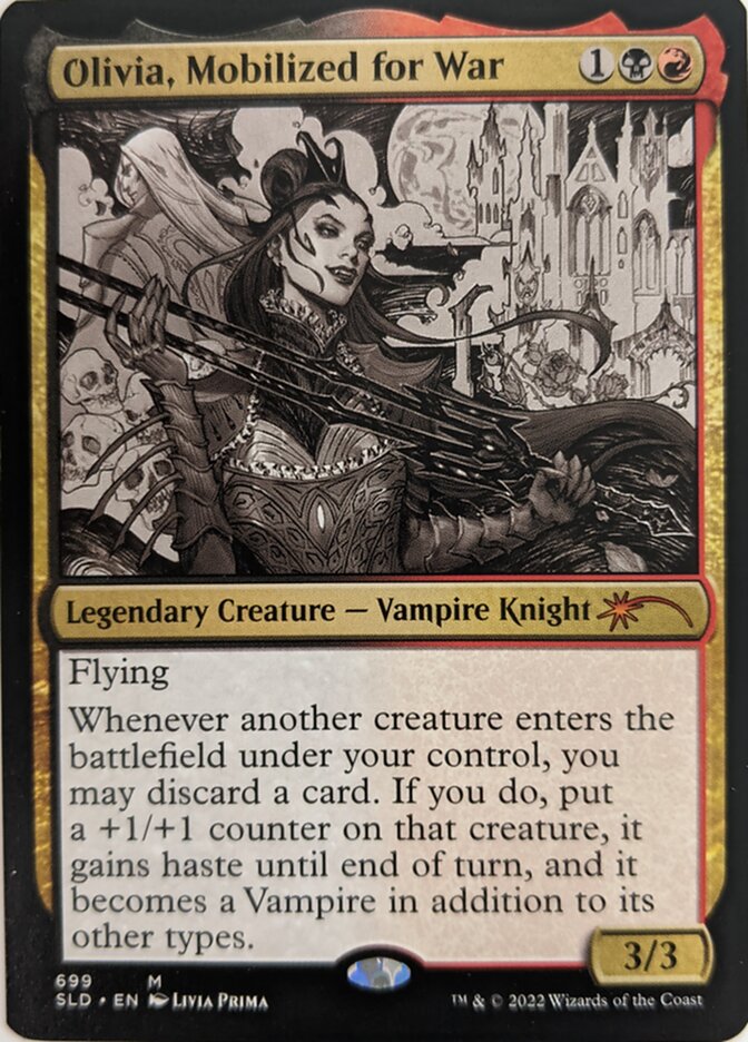 Olivia, Mobilized for War (Sketch) [Secret Lair Drop Promos] | Game Master's Emporium (The New GME)