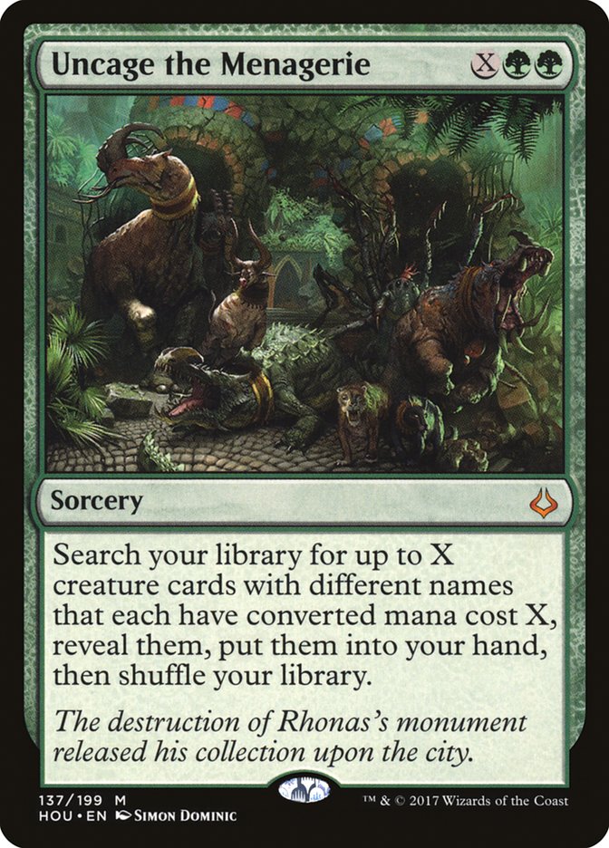 Uncage the Menagerie [Hour of Devastation] | Game Master's Emporium (The New GME)