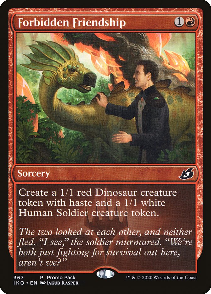Forbidden Friendship (Promo Pack) [Ikoria: Lair of Behemoths Promos] | Game Master's Emporium (The New GME)
