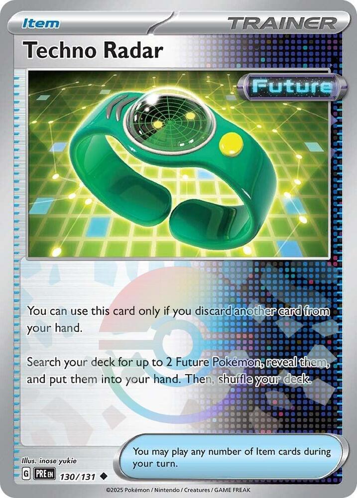 Techno Radar (130/131) (Poke Ball Pattern) [Scarlet & Violet: Prismatic Evolutions] | Game Master's Emporium (The New GME)