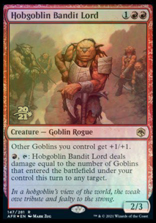 Hobgoblin Bandit Lord [Dungeons & Dragons: Adventures in the Forgotten Realms Prerelease Promos] | Game Master's Emporium (The New GME)