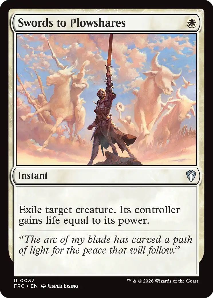 Swords to Plowshares [Reality Fracture Commander] | Game Master's Emporium (The New GME)