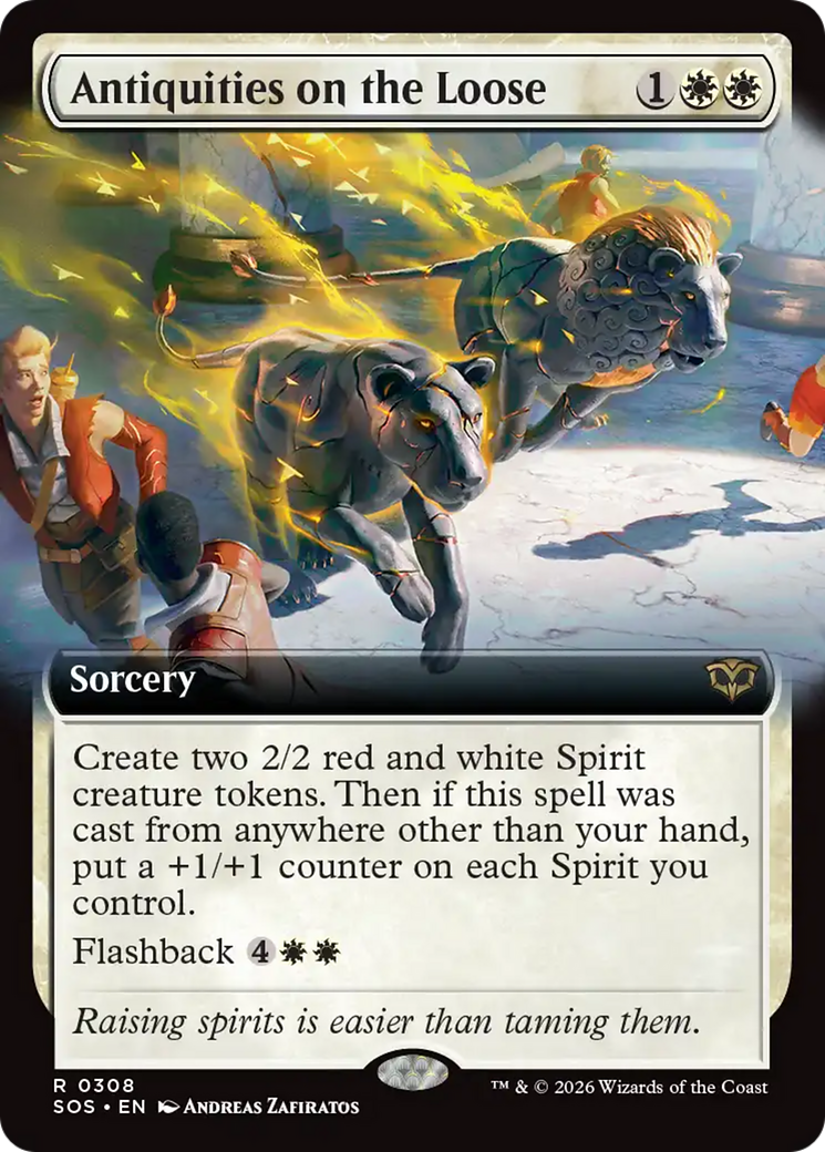 Antiquities on the Loose (Extended Art) [Secrets of Strixhaven] | Game Master's Emporium (The New GME)