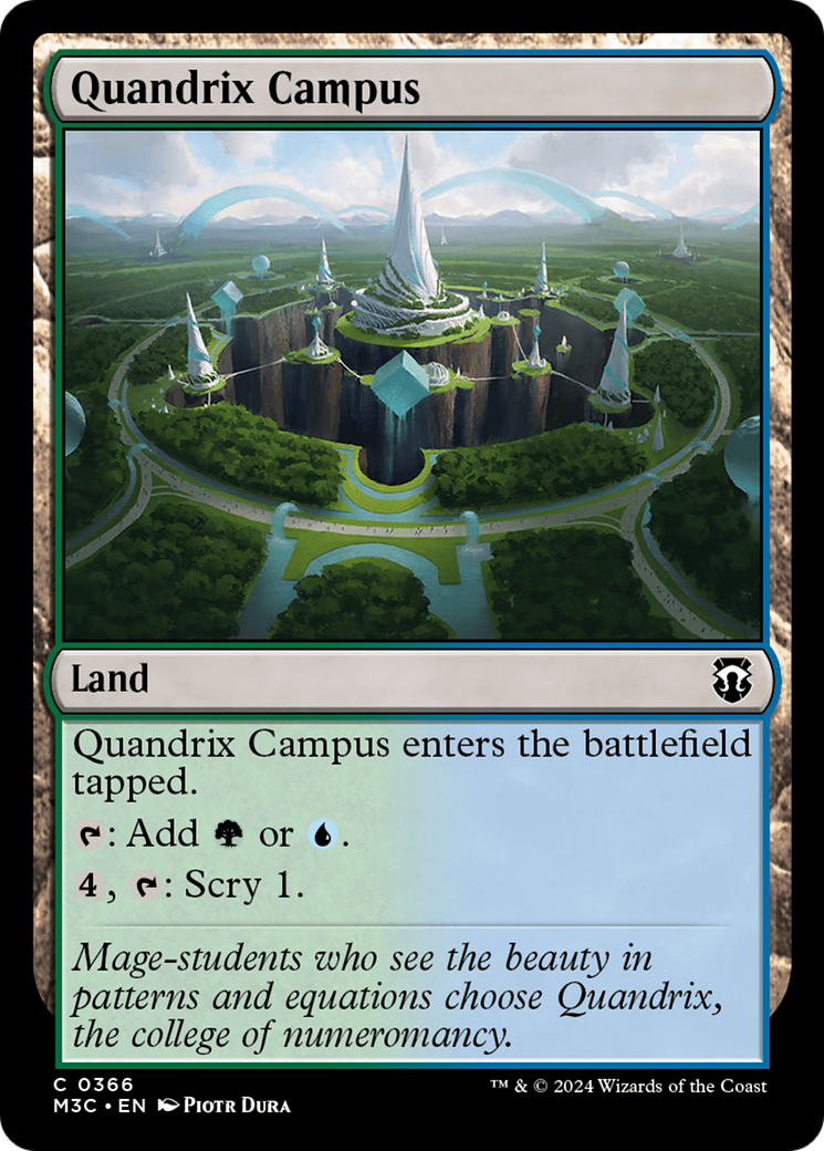 Quandrix Campus (Ripple Foil) [Modern Horizons 3 Commander] | Game Master's Emporium (The New GME)