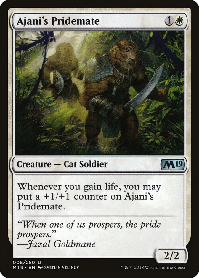 Ajani's Pridemate [Core Set 2019] | Game Master's Emporium (The New GME)