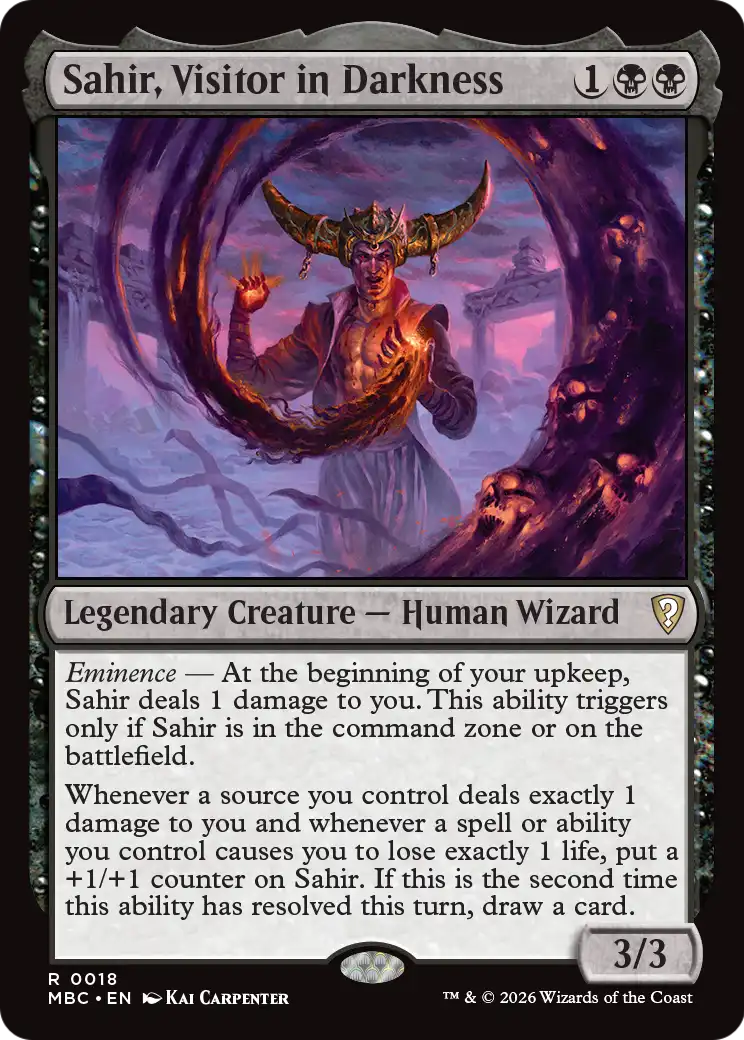 Sahir, Visitor in Darkness [Mystery Booster: Commander Edition] | Game Master's Emporium (The New GME)
