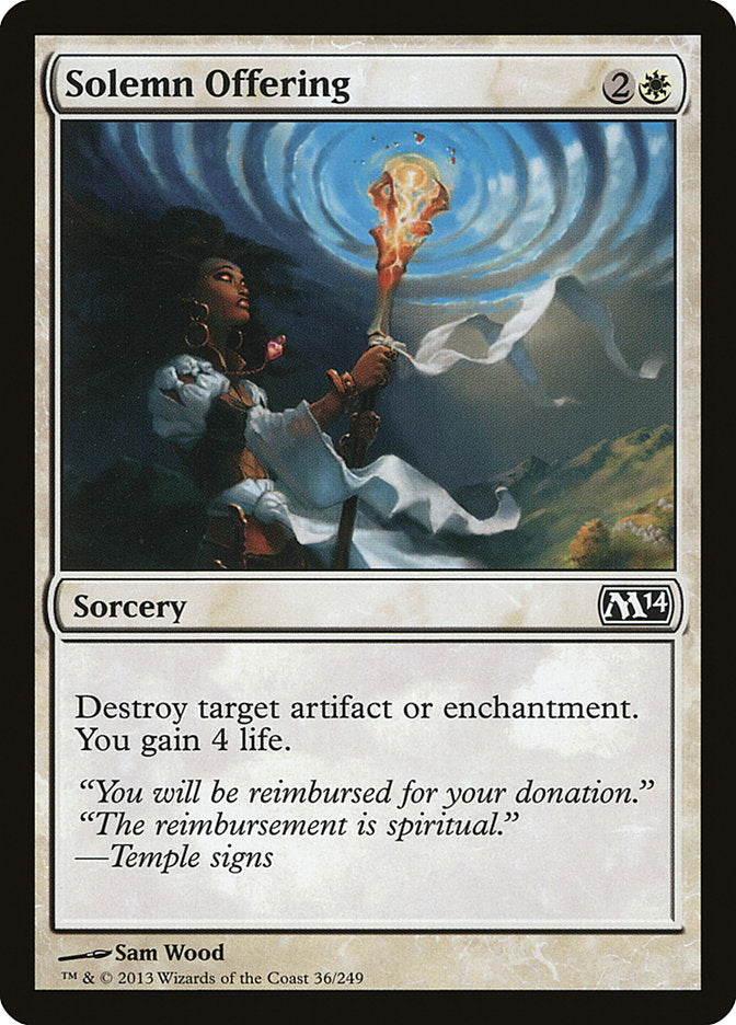 Solemn Offering [Magic 2014] | Game Master's Emporium (The New GME)