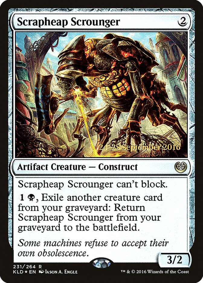 Scrapheap Scrounger [Kaladesh Prerelease Promos] | Game Master's Emporium (The New GME)