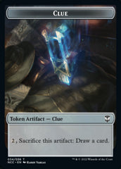 Clue // Fish Double-Sided Token [Streets of New Capenna Commander Tokens] | Game Master's Emporium (The New GME)