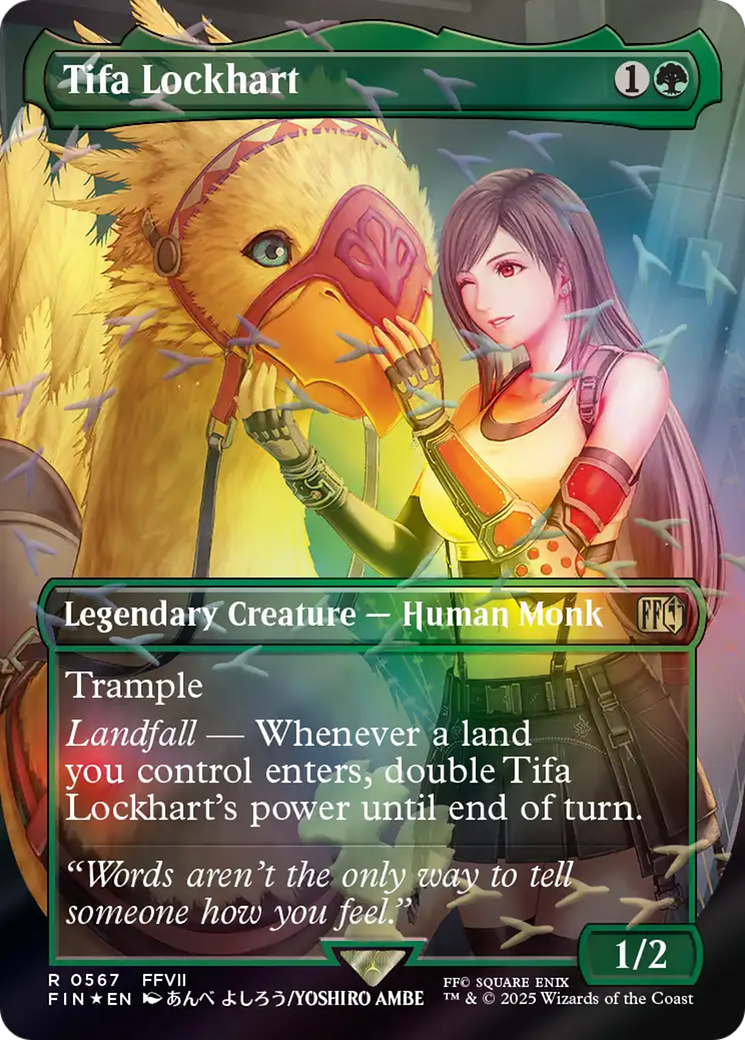 Tifa Lockhart (Borderless) (Chocobo Track Foil) [FINAL FANTASY] | Game Master's Emporium (The New GME)