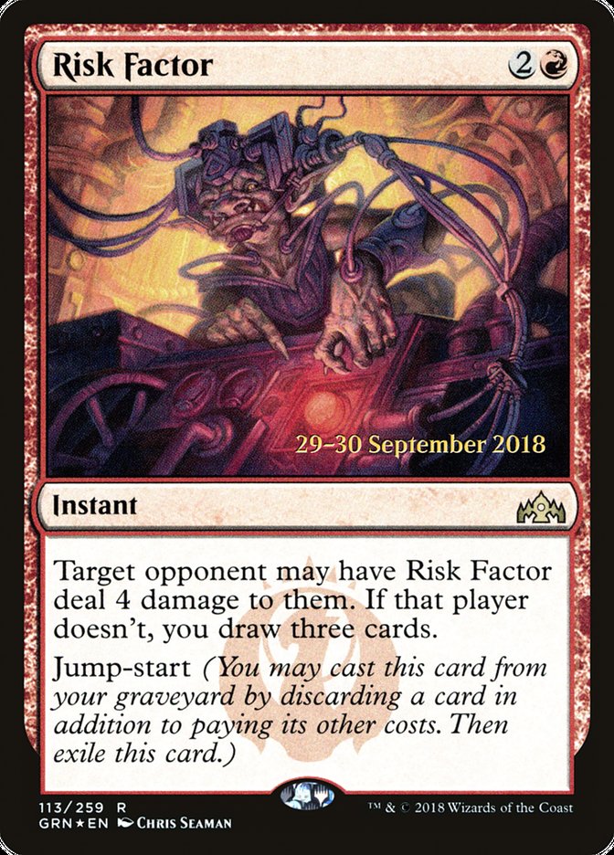 Risk Factor [Guilds of Ravnica Prerelease Promos] | Game Master's Emporium (The New GME)