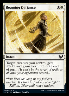 Beaming Defiance [Strixhaven: School of Mages] | Game Master's Emporium (The New GME)