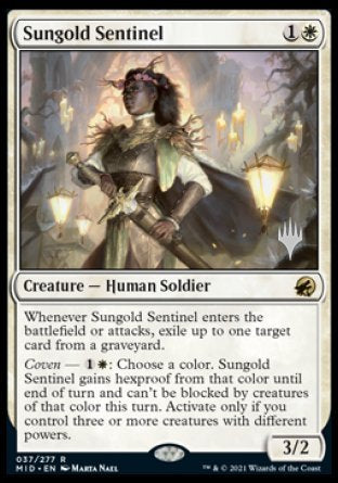 Sungold Sentinel (Promo Pack) [Innistrad: Midnight Hunt Promos] | Game Master's Emporium (The New GME)
