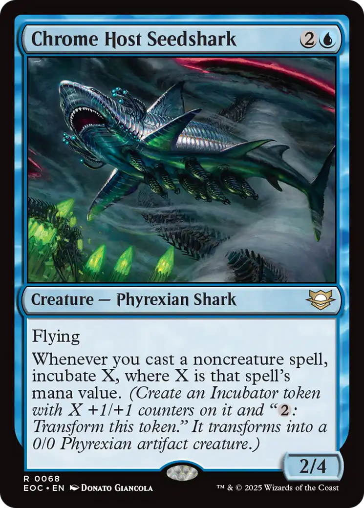 Chrome Host Seedshark [Edge of Eternities Commander] | Game Master's Emporium (The New GME)