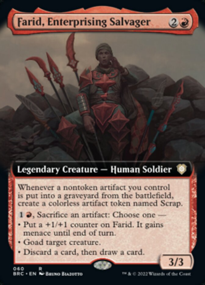 Farid, Enterprising Salvager (Extended Art) [The Brothers' War Commander] | Game Master's Emporium (The New GME)