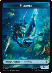 Council of Reeds (024) // Merfolk (024) Double-Sided Token (Surge Foil) [Marvel Super Heroes Commander Tokens] | Game Master's Emporium (The New GME)