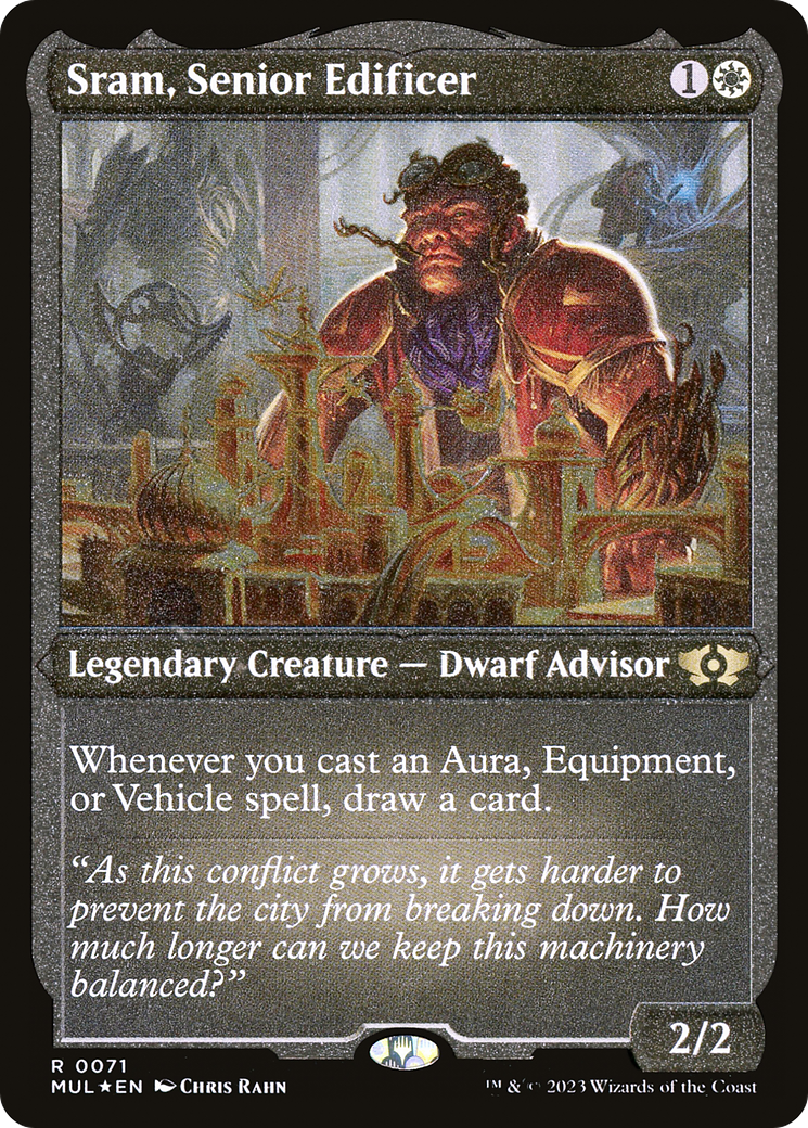 Sram, Senior Edificer (Foil Etched) [Multiverse Legends] | Game Master's Emporium (The New GME)