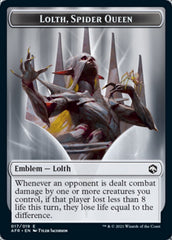 Spider // Lolth, Spider Queen Emblem Double-Sided Token [Dungeons & Dragons: Adventures in the Forgotten Realms Tokens] | Game Master's Emporium (The New GME)