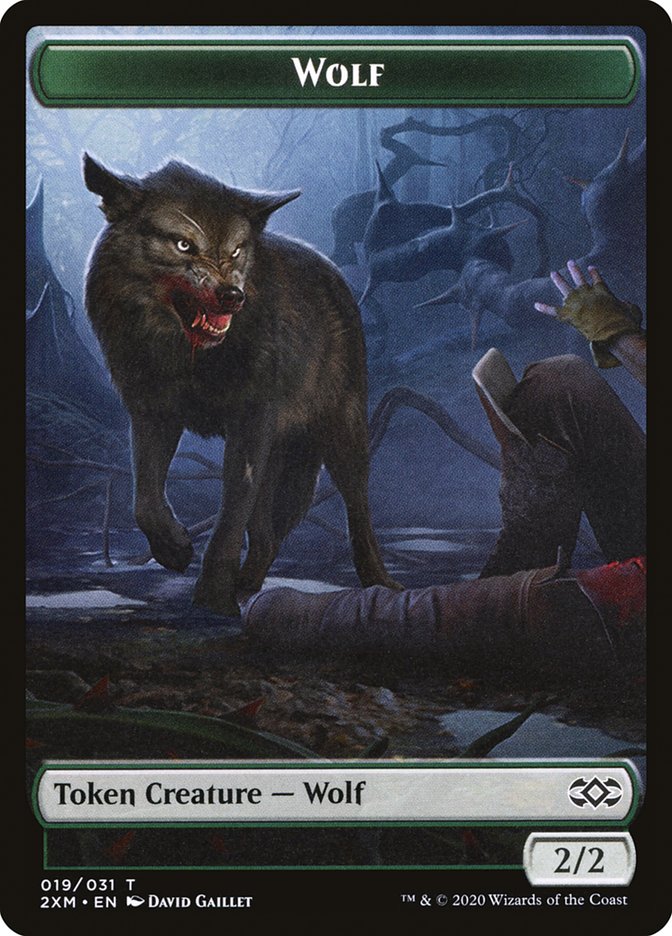 Wolf Token [Double Masters Tokens] | Game Master's Emporium (The New GME)