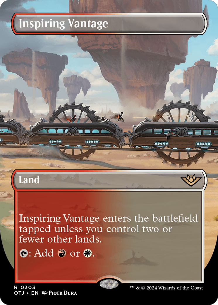 Inspiring Vantage (Borderless) [Outlaws of Thunder Junction] | Game Master's Emporium (The New GME)