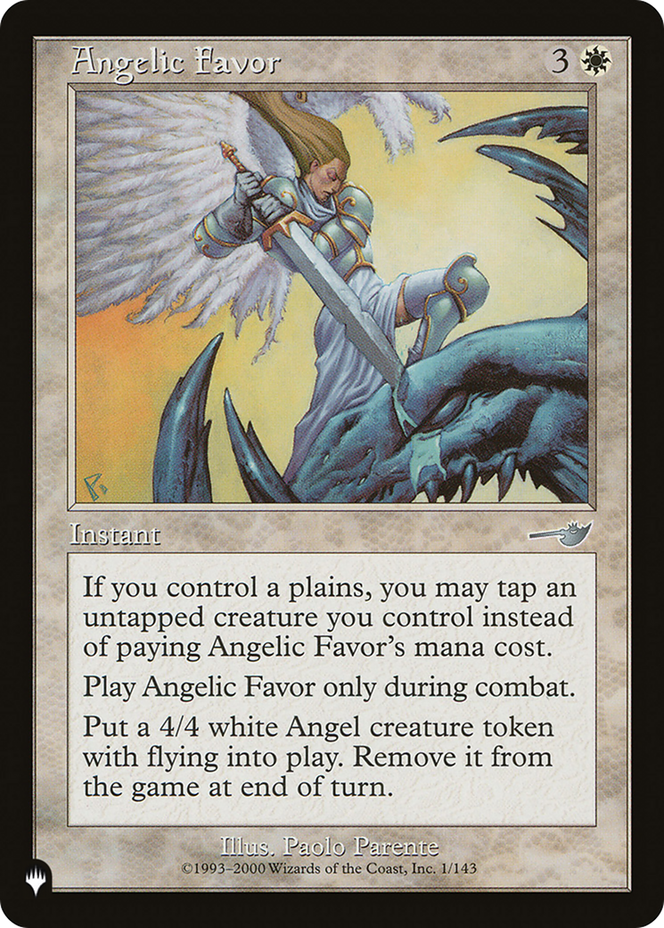 Angelic Favor [The List] | Game Master's Emporium (The New GME)