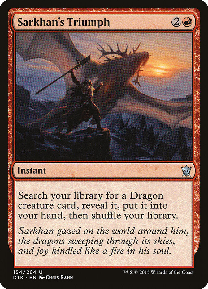 Sarkhan's Triumph [Dragons of Tarkir] | Game Master's Emporium (The New GME)
