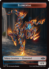 Elemental (0027) // Monk Double-Sided Token [Tarkir: Dragonstorm Commander Tokens] | Game Master's Emporium (The New GME)