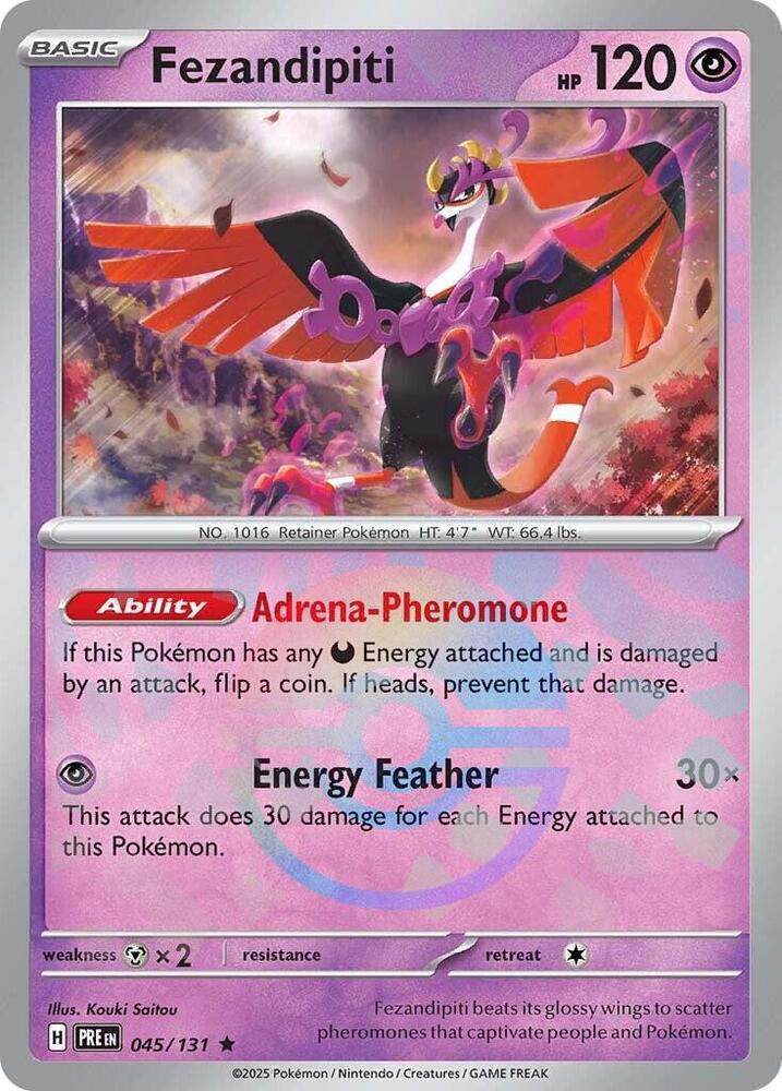 Fezandipiti (045/131) (Poke Ball Pattern) [Scarlet & Violet: Prismatic Evolutions] | Game Master's Emporium (The New GME)