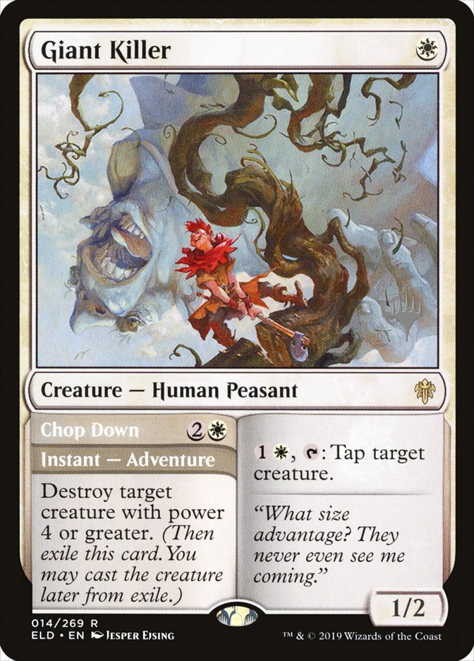 Giant Killer // Chop Down (Promo Pack) [Throne of Eldraine Promos] | Game Master's Emporium (The New GME)