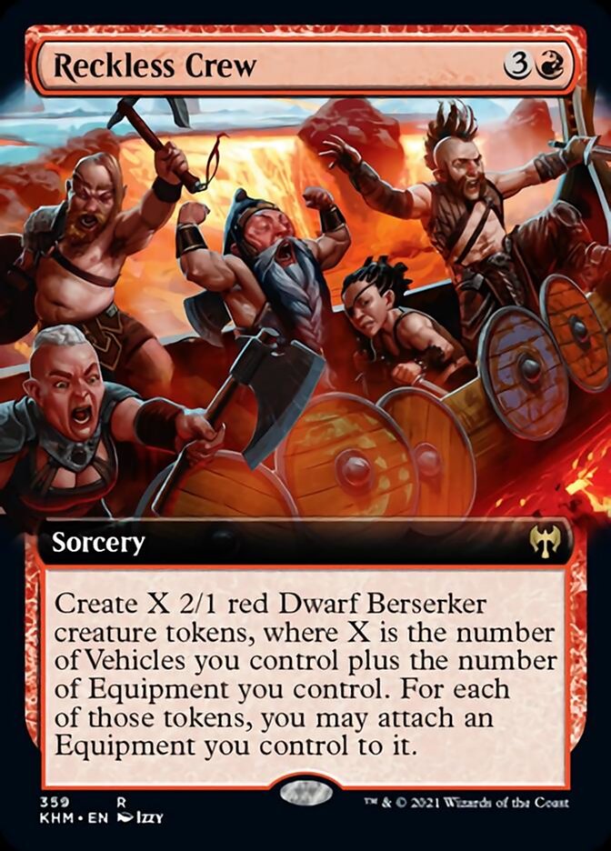 Reckless Crew (Extended Art) [Kaldheim] | Game Master's Emporium (The New GME)
